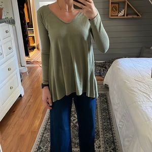 Sage green top